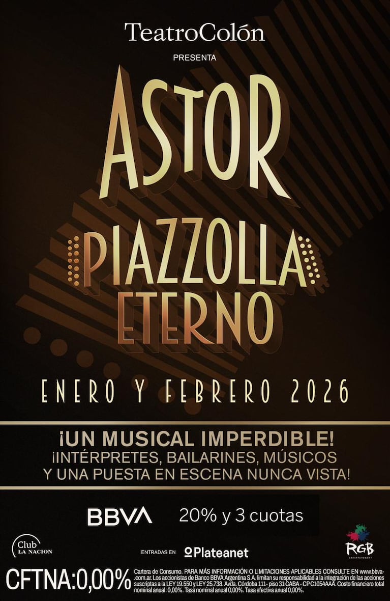 Teatro Colón: “Astor, Piazzolla Eterno”, fechas, estreno y cómo conseguir las entradas