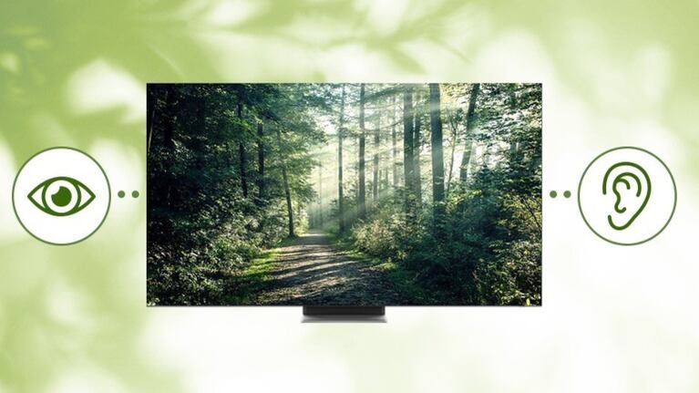 Tecnologías que hacen los televisores más accesibles para las personas con problemas auditivos y de visión. Foto: DPA.