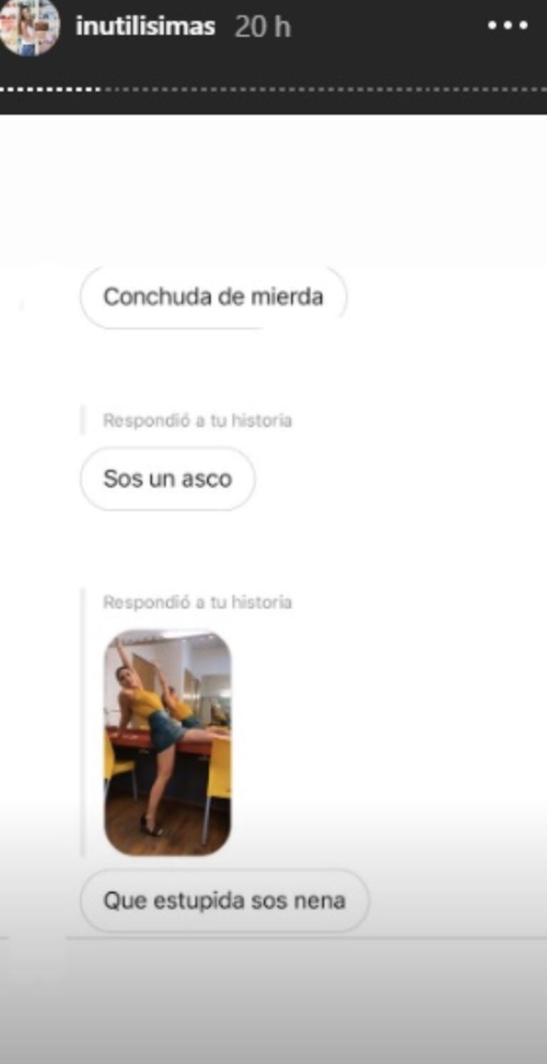 Tefi Russo, la esposa del Pollo Álvarez, mostró los insultos que le dedican los haters: "Me encanta bloquear cuentas"