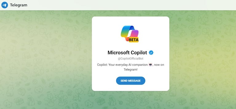 Telegram incluye sin costo la IA generativa del asistente Microsoft Copilot.
