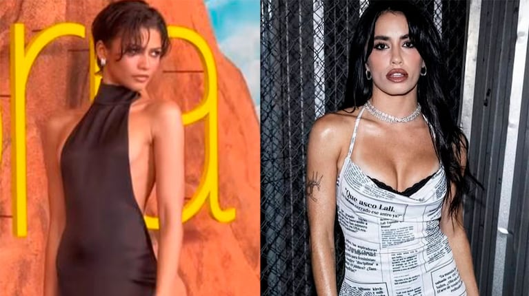 Tendencia top: tal como Zendata, Lali Espósito apuesta al “method dressing” (Fotos: capturas de video redes sociales/@laliespósito y @).