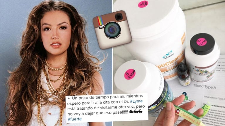 Thalía lucha de nuevo contra la enfermedad Lym. (Foto: Instagram)