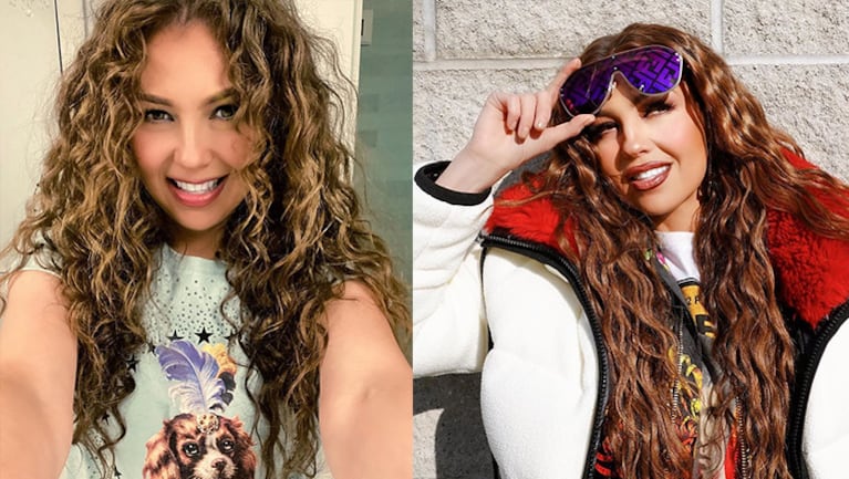 Thalia se comparó ¡con un perro! en Instagram.