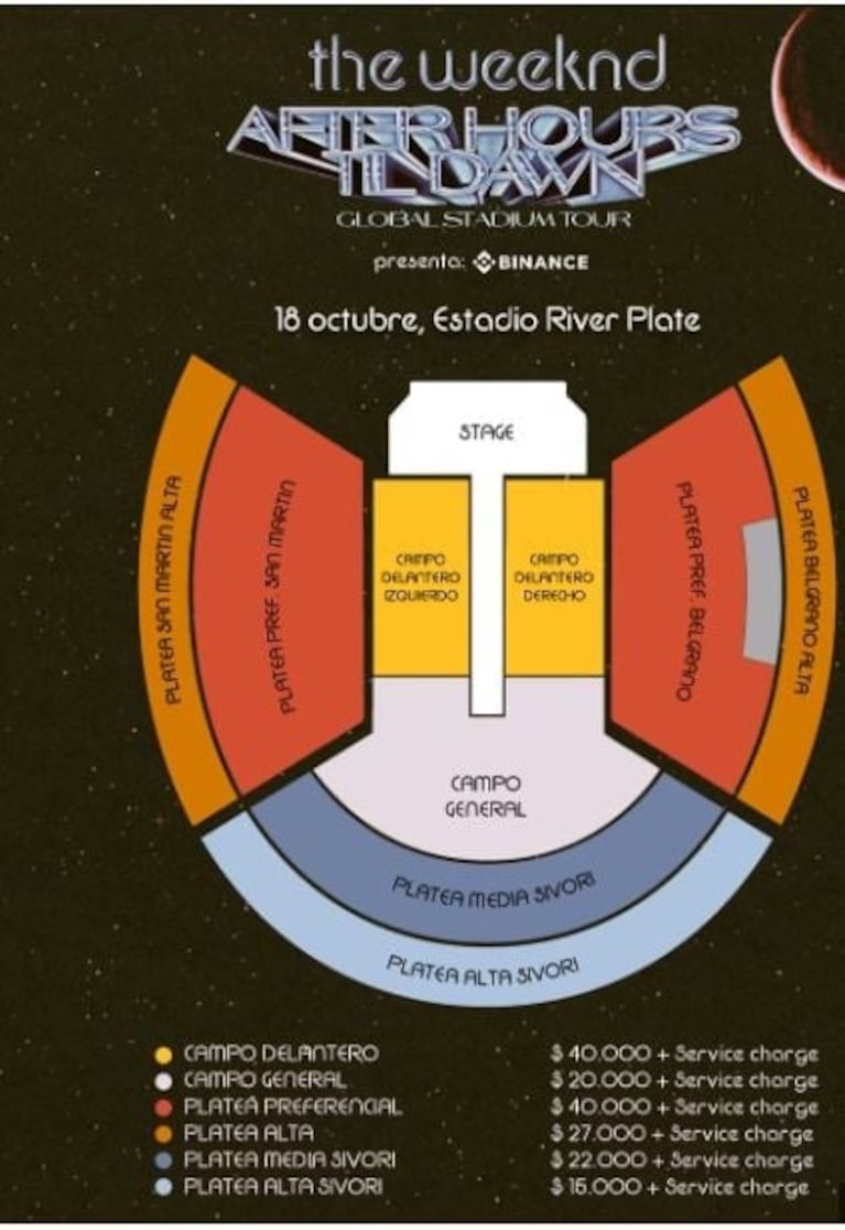 The Weeknd en Argentina: cuánto cuestan las entradas para el show en River Plate