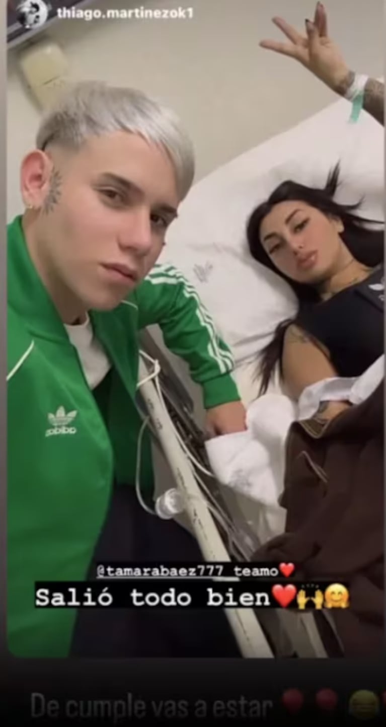  Thiago Martínez y Tamara Báez en la clínica.