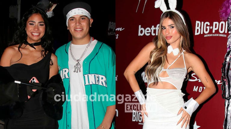 Thiago Medina, Daniela Celis y Julieta Poggio, de fiesta (Movilpress)