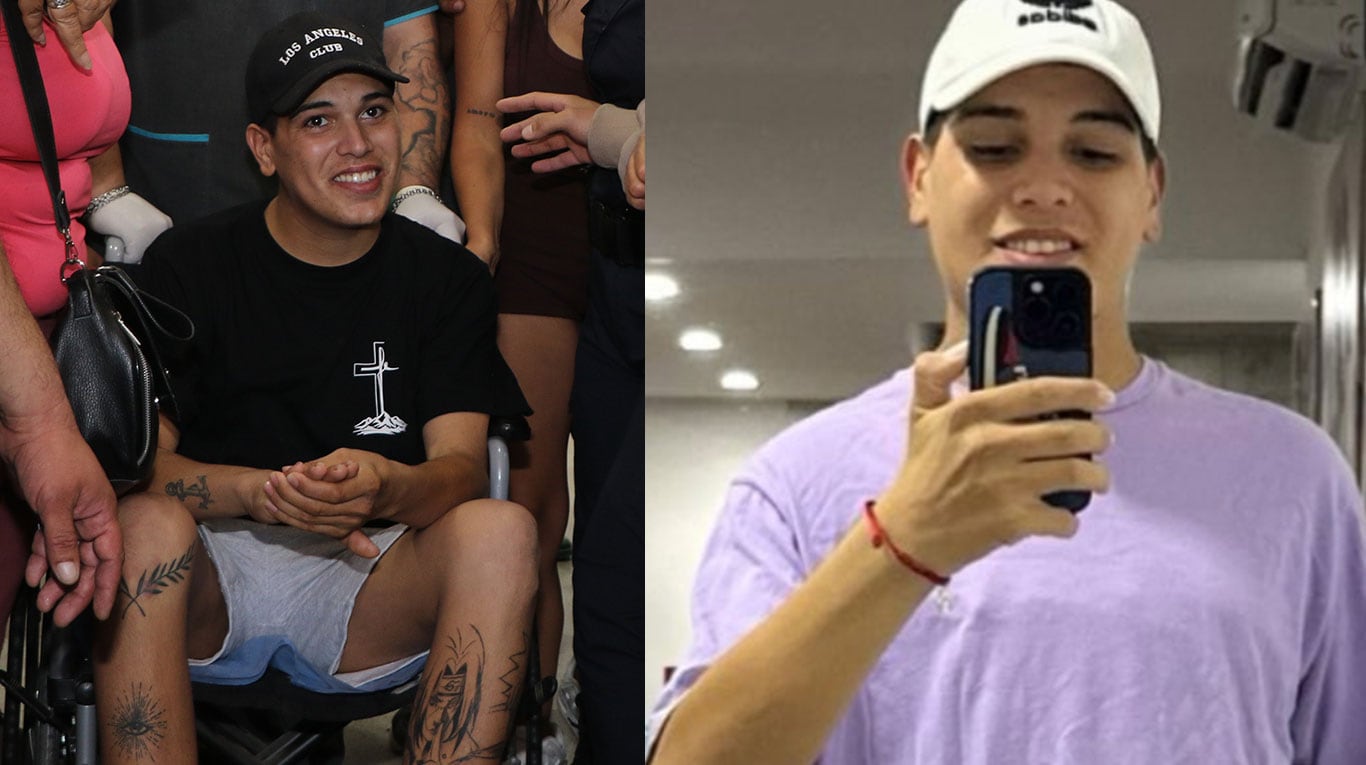 Thiago Medina, en plena recuperación tras el grave accidente (Foto de Ciudad Magazine y redes)