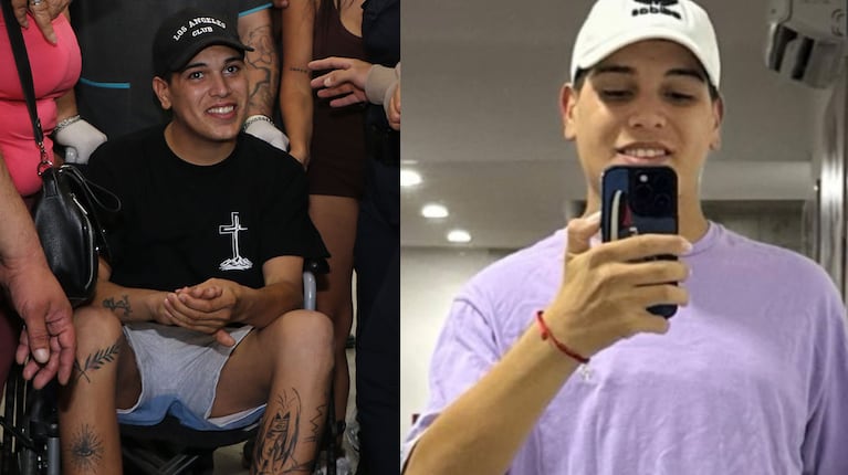 Thiago Medina, en plena recuperación tras el grave accidente (Foto de Ciudad Magazine y redes)