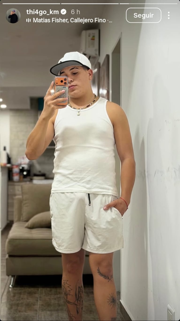 Thiago Medina en su nueva casa tras separarse de Daniela Celis (Foto de Instagram)