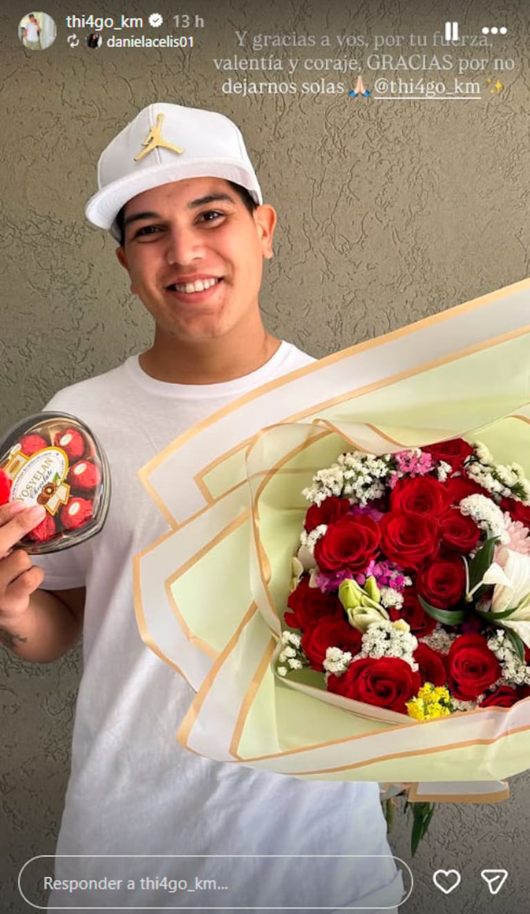Thiago Medina sorprendió a Daniela Celis en el Día de la Madre (Foto: Instagram)