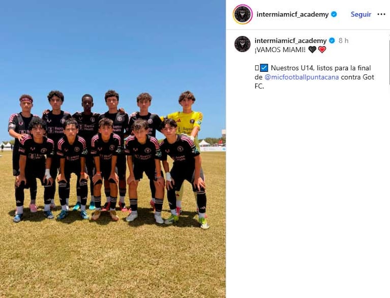 Thiago Messi (Foto: Instagram @intermiamicf_academy)