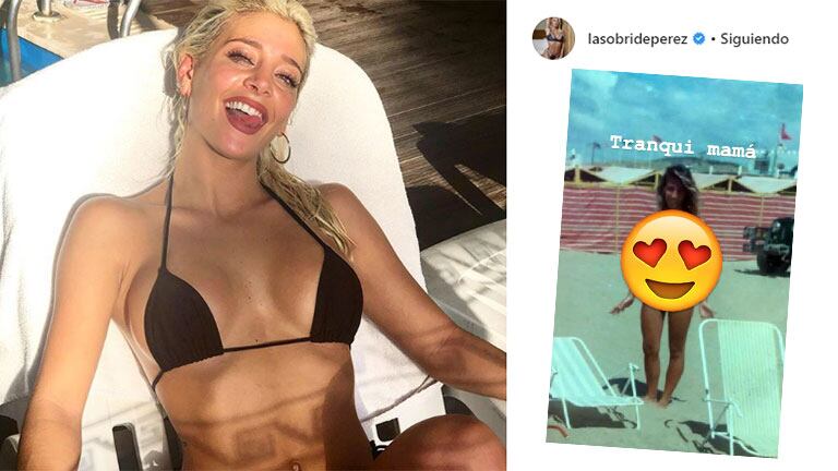 ¡Tiene a quien salir! Mirá la foto retro de la mdre de Sol Pérez en bikini: Tranqui, mamá