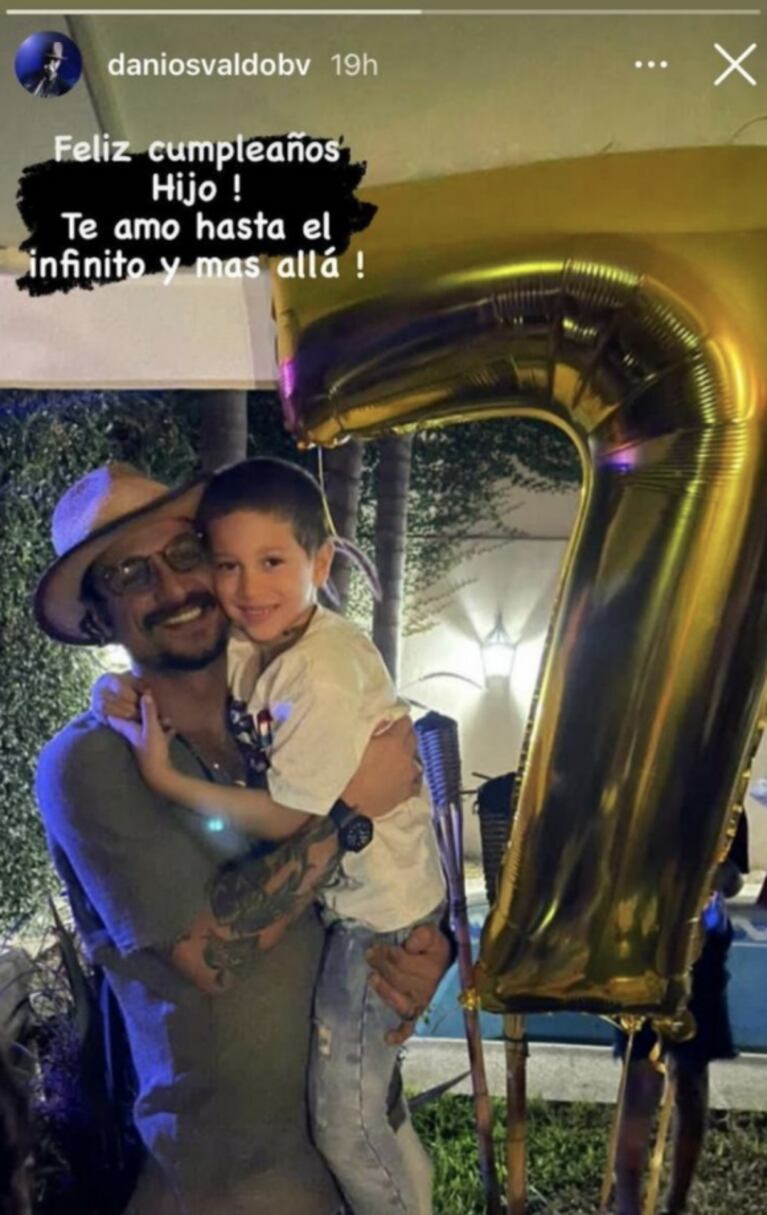 Tierno saludo de Daniel Osvaldo a Momo por su cumple: "Te amo hasta el infinito"