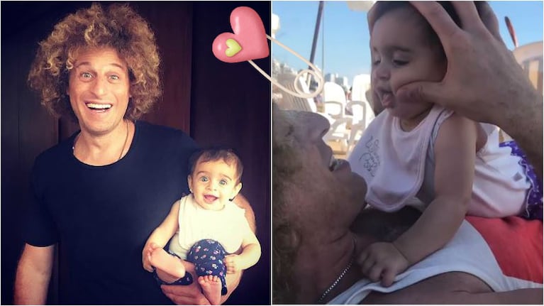 ¡Tiernos videos y fotos! Rulo, enamoradísimo de su beba, Donna: Mi cachorra me hace todos los días más feliz
