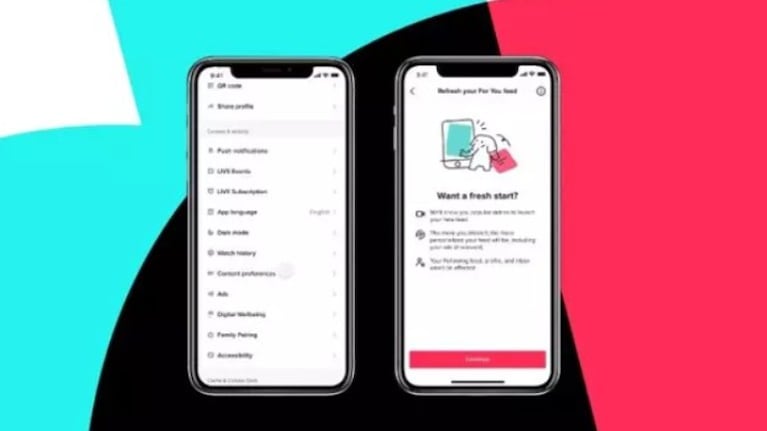TikTok permite restablecer las recomendaciones Para ti para mostrar contenido según las nuevas interacciones