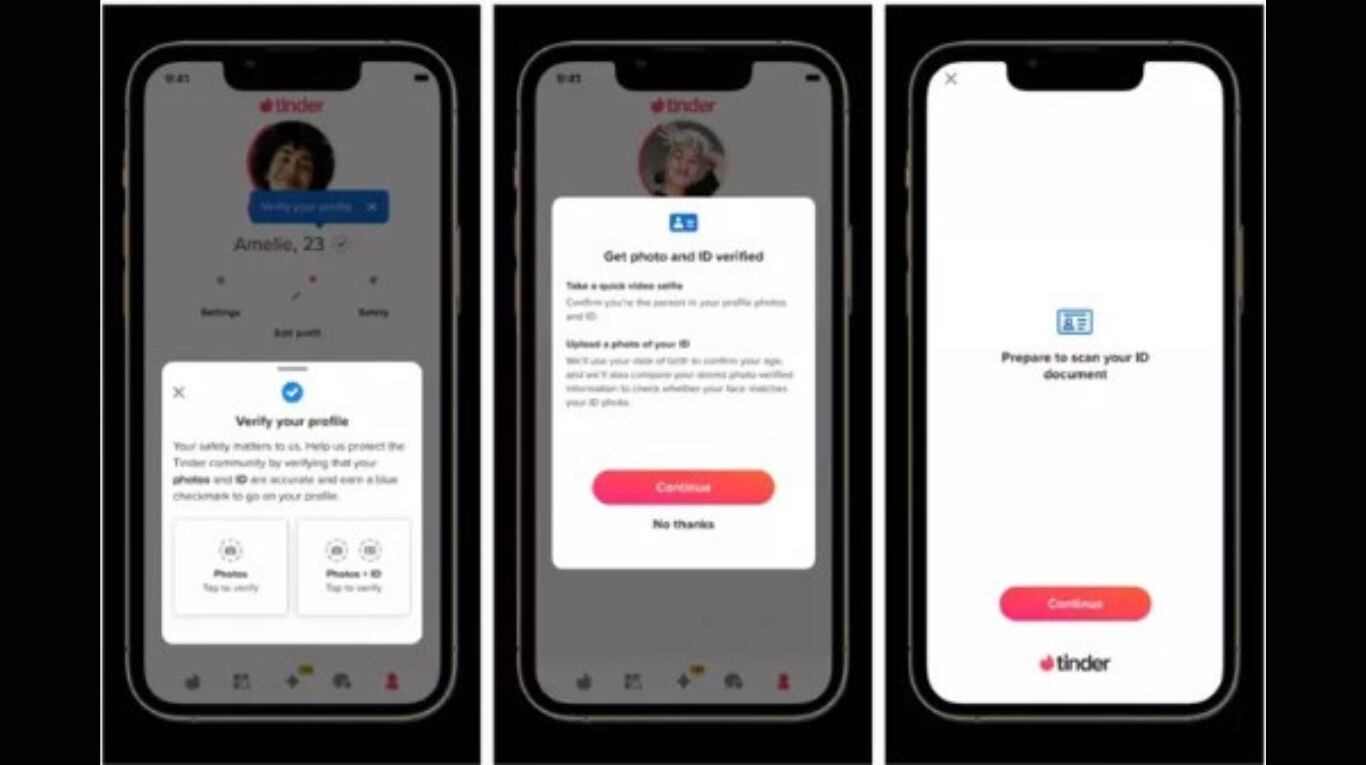Tinder llevará a más usuarios el sistema que permite verificar un perfil con un documento de identidad