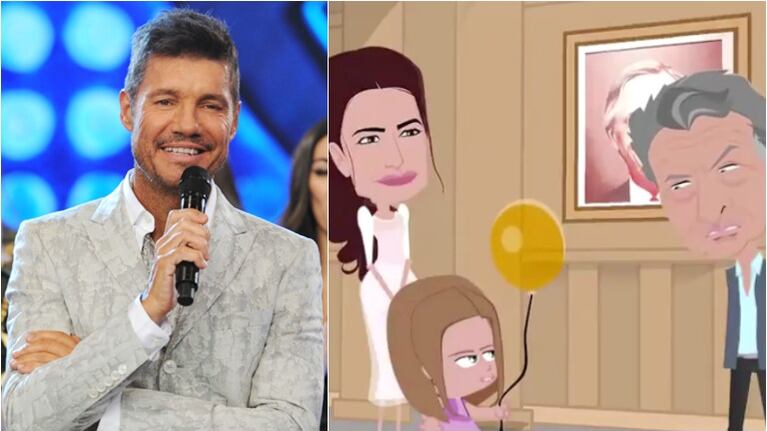 Tinelli, a full con el humor político. Foto: Twitter/ Web