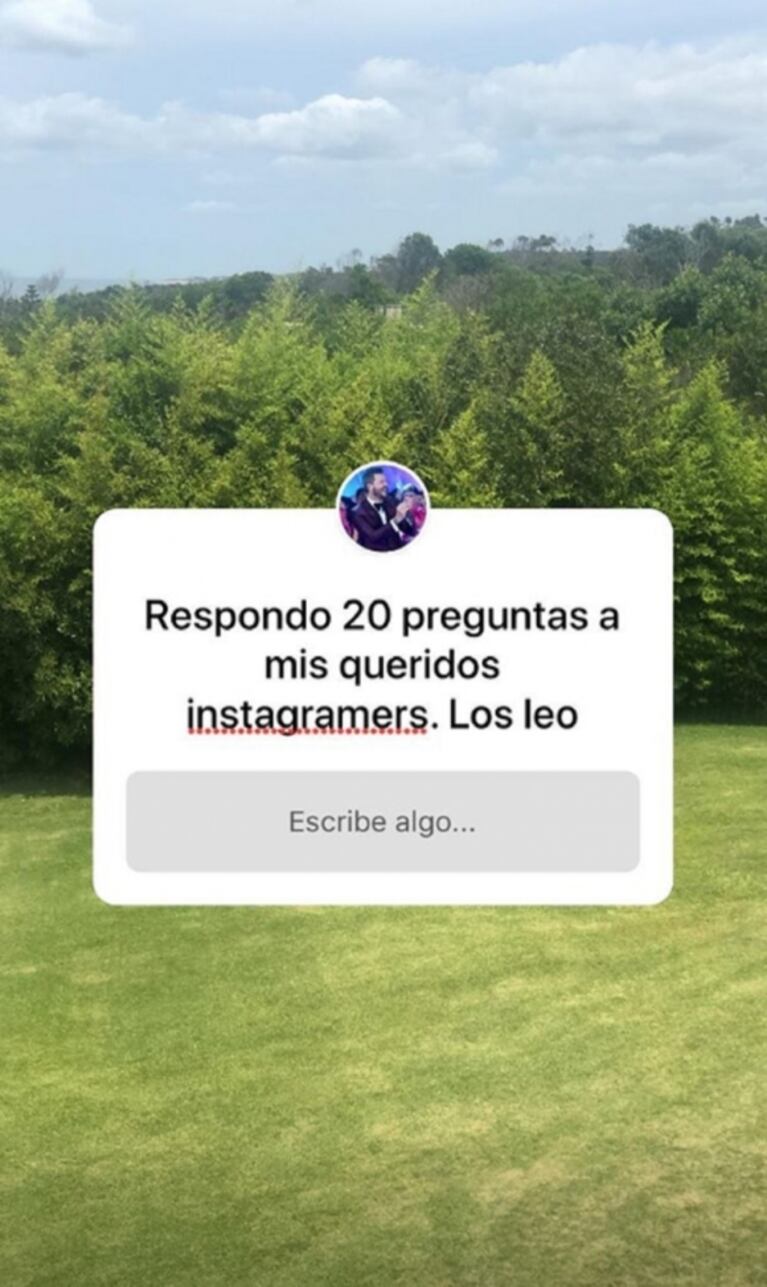 Tinelli contestó preguntas en Instagram: su futuro político, cuál de sus hijos cree que lo hará abuelo y más