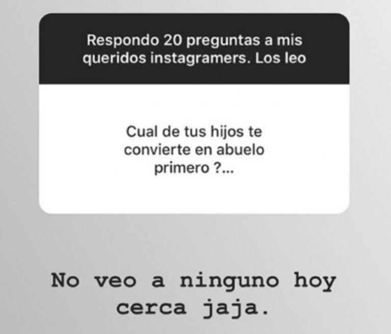 Tinelli contestó preguntas en Instagram: su futuro político, cuál de sus hijos cree que lo hará abuelo y más