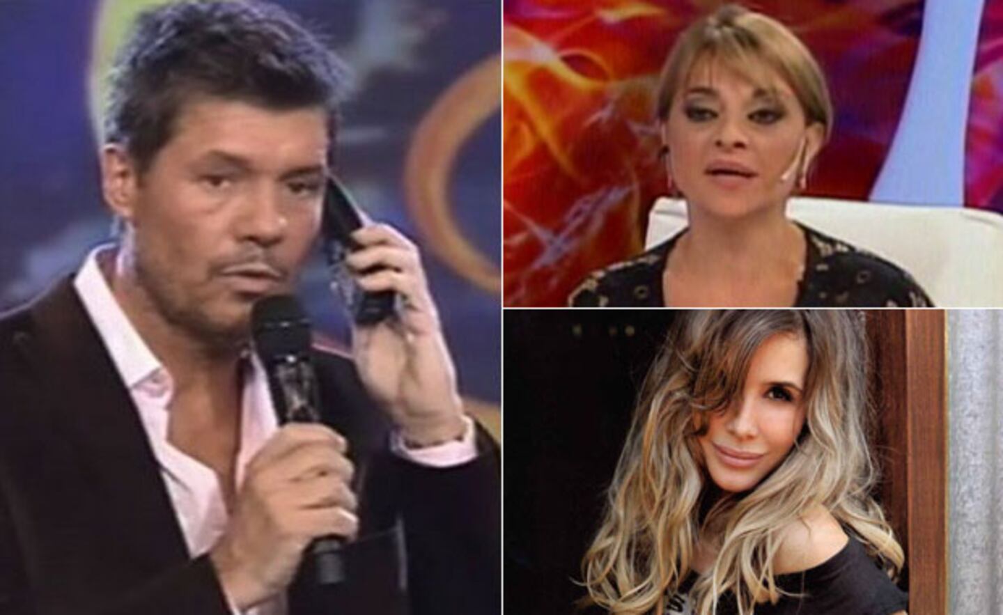 Tinelli evitó responder sobre la crisis: "Estoy bien". (Fotos: captura América, archivo Gente y Web)