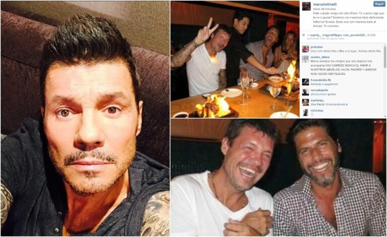 Tinelli homenajeó a su amigo Federico Ribero en el día que cumpliría 46 años. (Foto: Instagram)