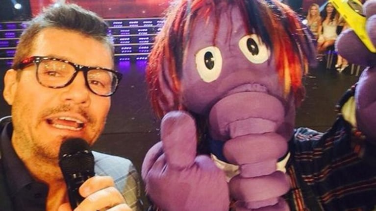 Tinelli y el Oso Arturo. ¿Volverá la dupla más adelante? (Foto: @cuervotinelli)