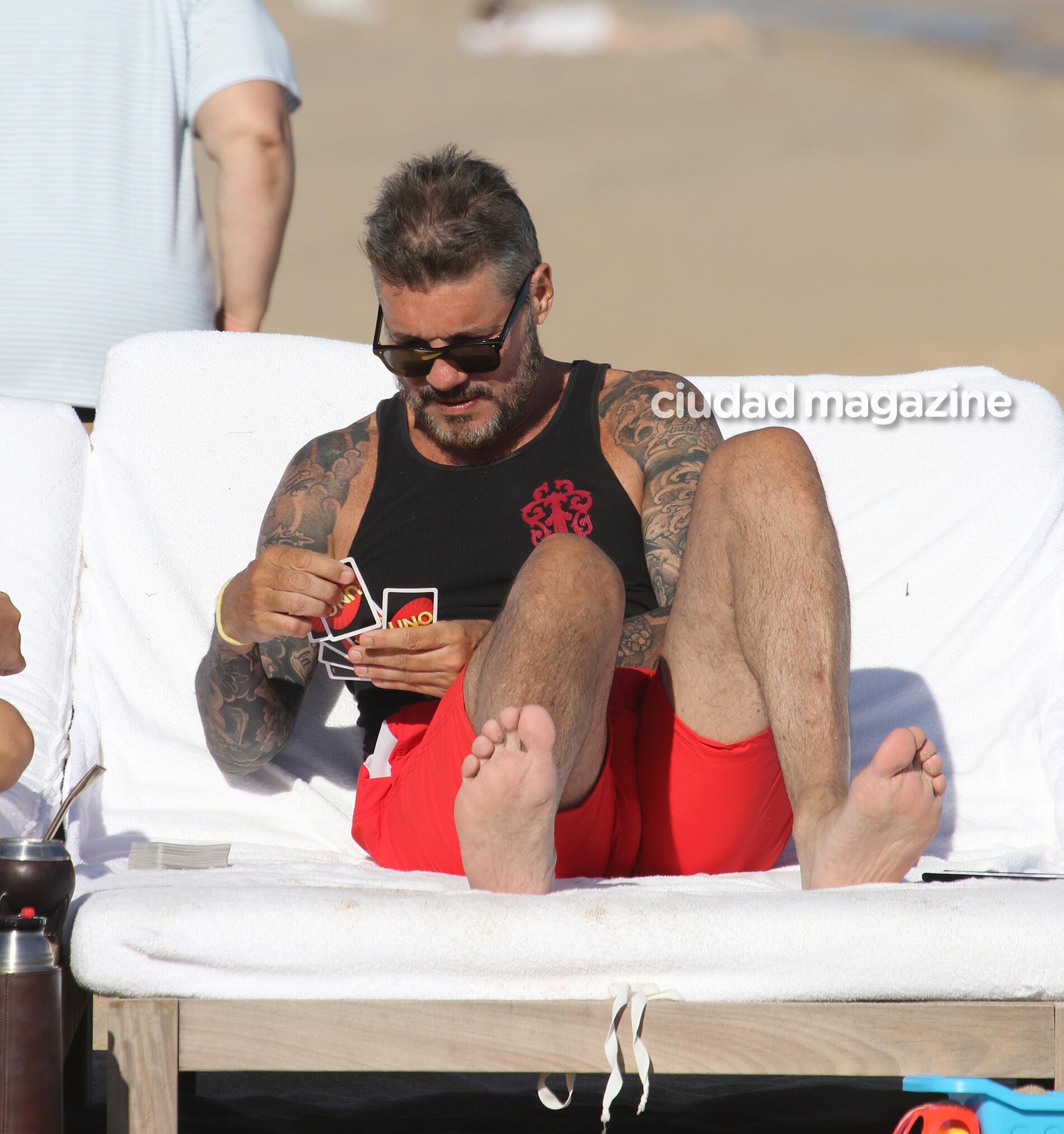 Tinelli y Guillermina Valdés, de vacaciones en Punta del Este