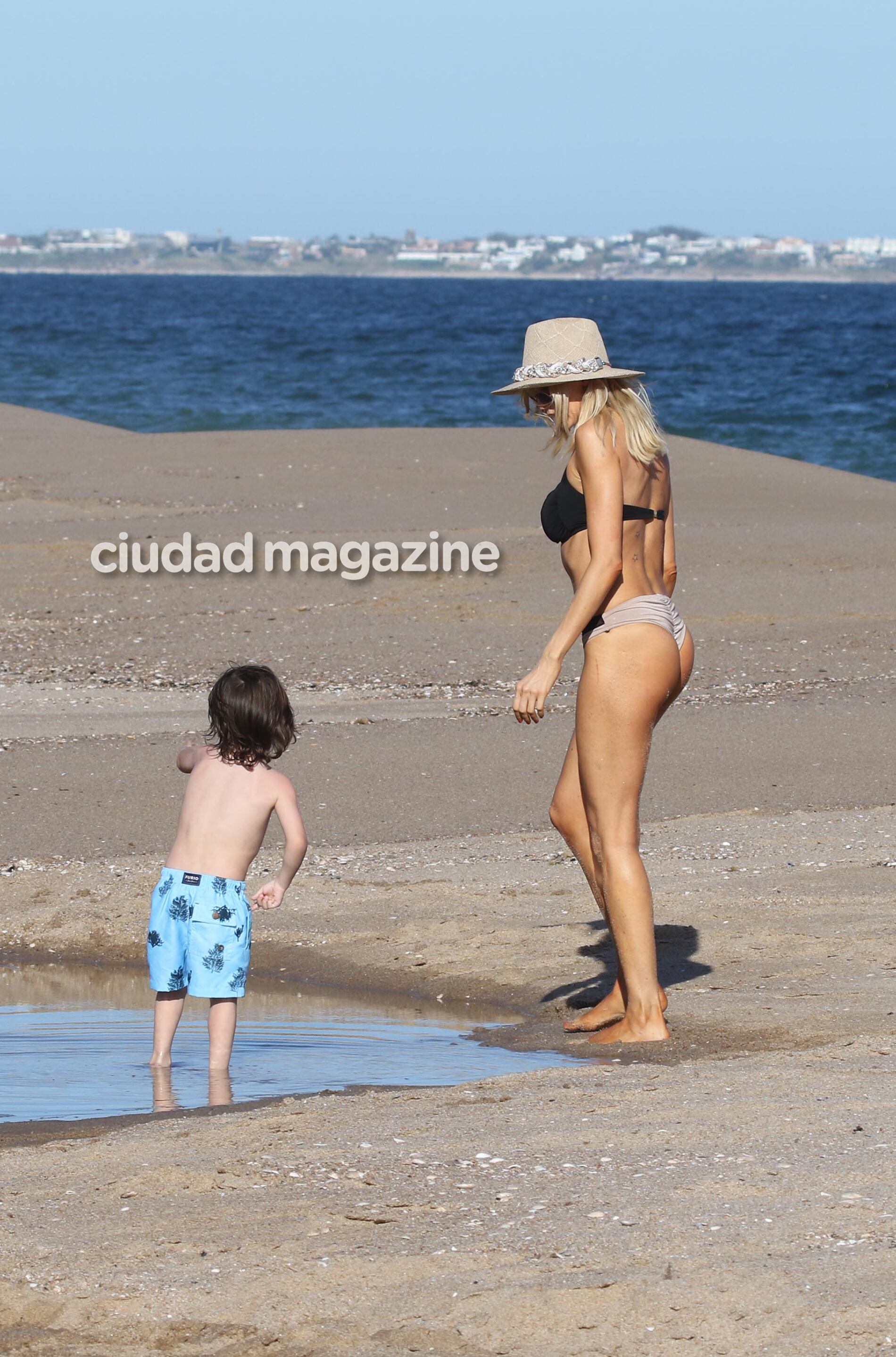 Tinelli y Guillermina Valdés, de vacaciones en Punta del Este