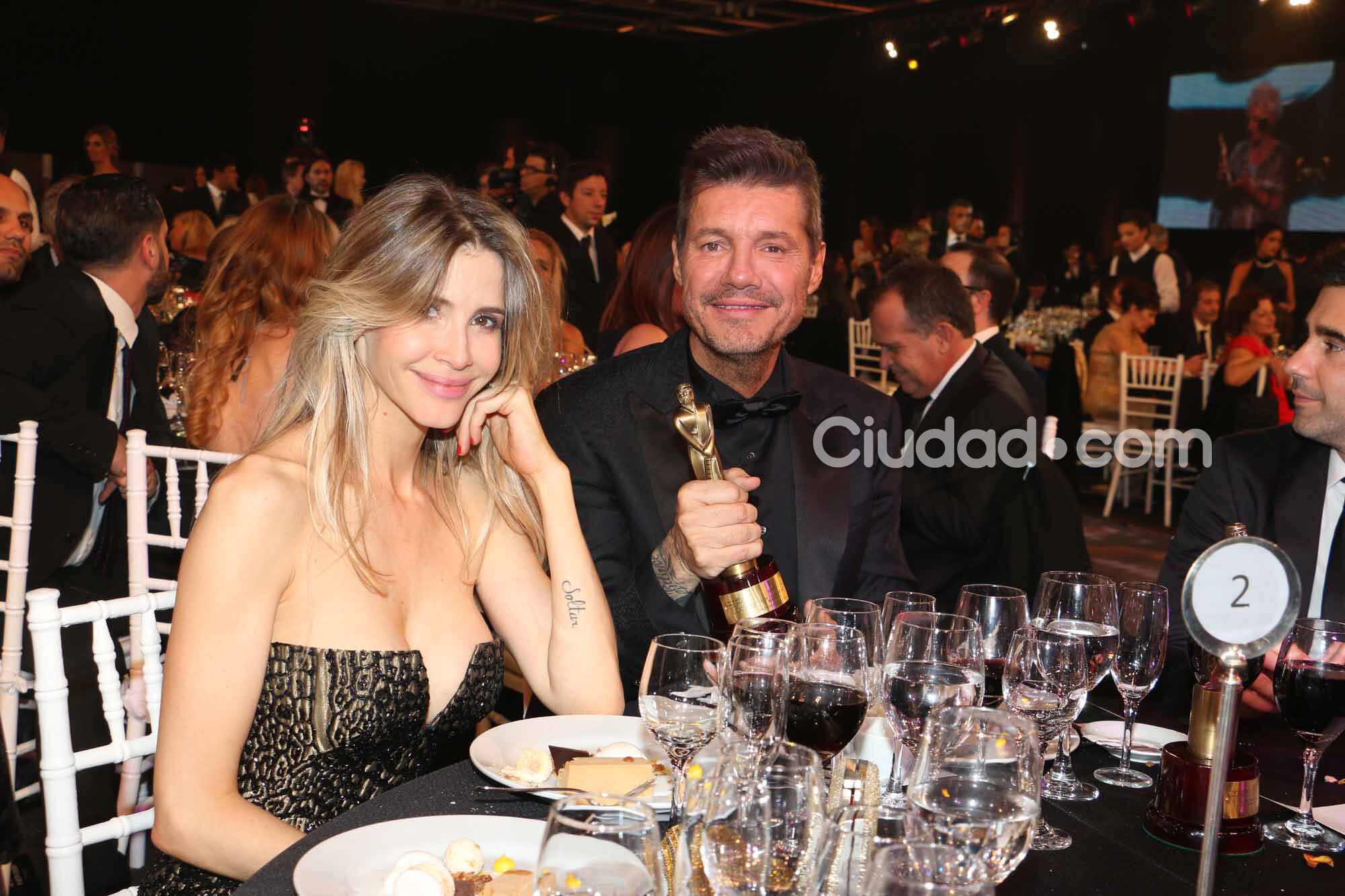 Tinelli y Guillermina Valdés: sus mejores fotos en los Martín Fierro (Fotos: Movilpress). 