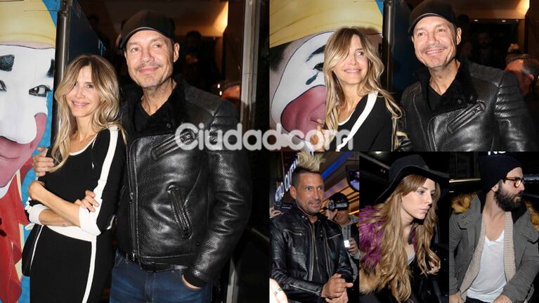 Tinelli y su familia fueron a ver a Guillermina al teatro (Fotos: Movilpress). 