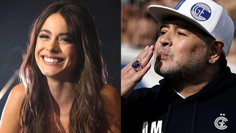 Tini contó que Diego la felicitó por su éxito.