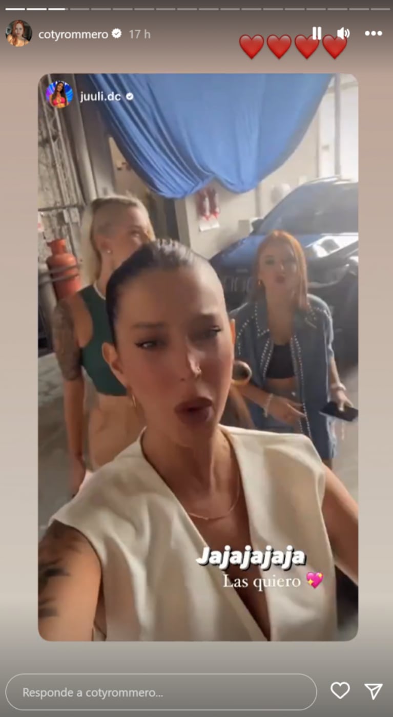 Tini, La Tora y Coti de Gran Hermano se mostraron unidas afuera de la casa: "Los ángeles de Charly"