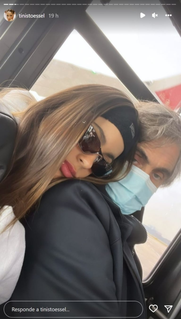 Tini Stoessel compartió la foto más tierna con su papá Alejandro en pleno tour