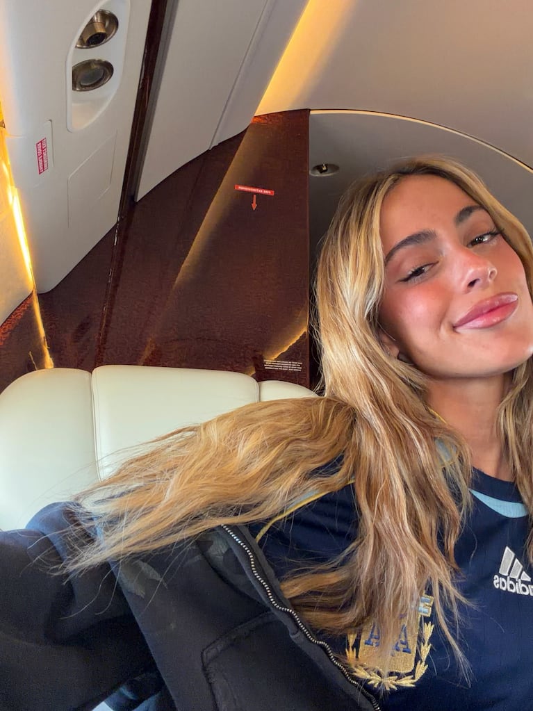 Tini Stoessel, incondicional con Rodrigo de Paul en el Mundial (Foto de Instagram)