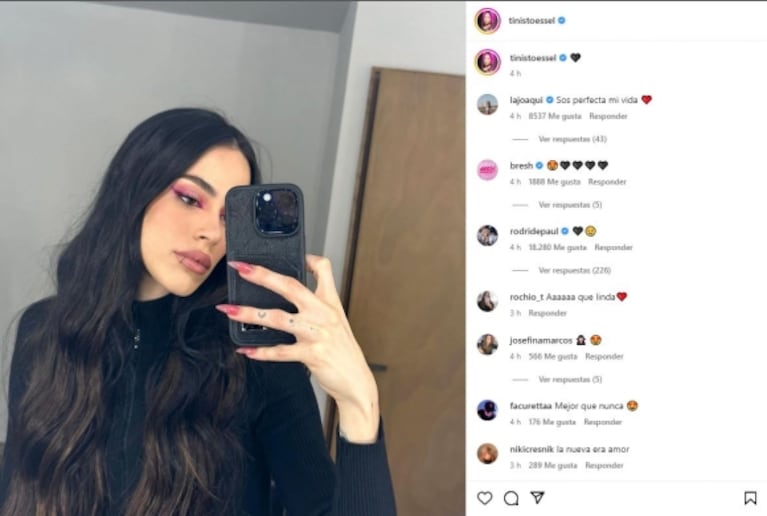 Tini Stoessel sorprendió en Instagram con su cambio de look: ahora es morocha