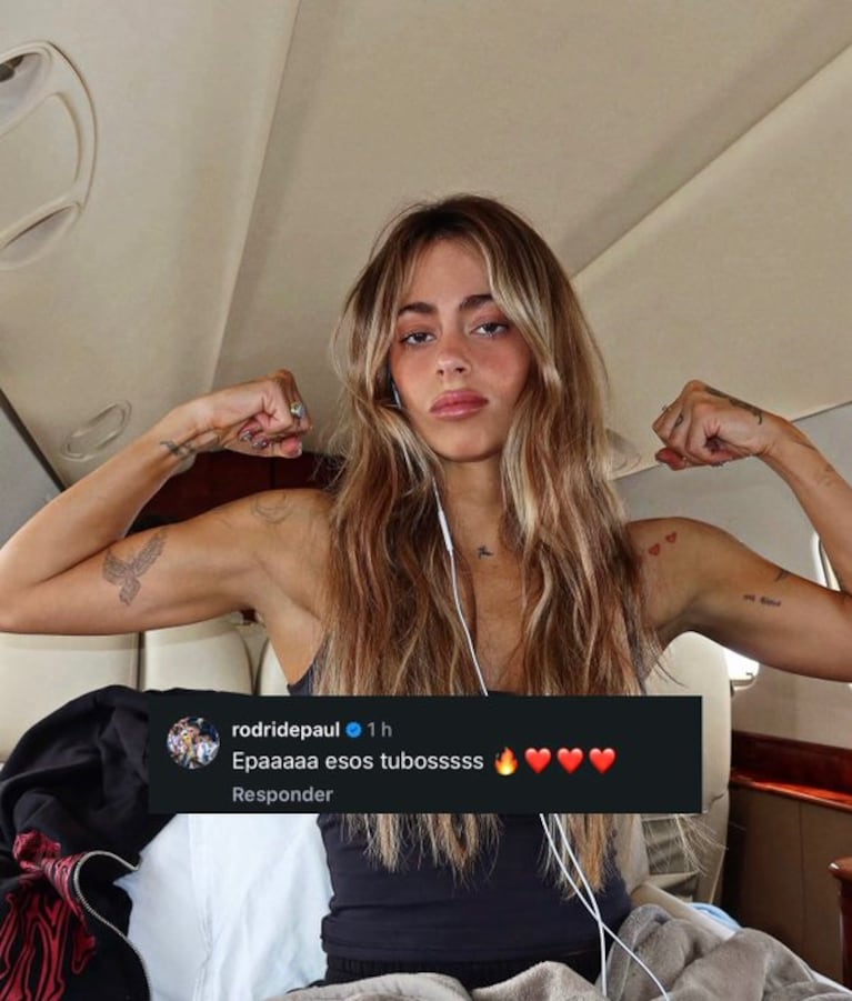 Tini Stoessel y el mensaje de Rodrigo de Paul