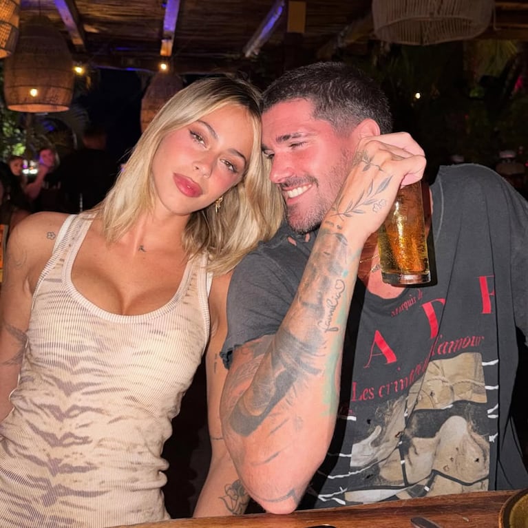 Tini Stoessel y Rodrigo De Paul. Foto: Instagram @rodridepaul