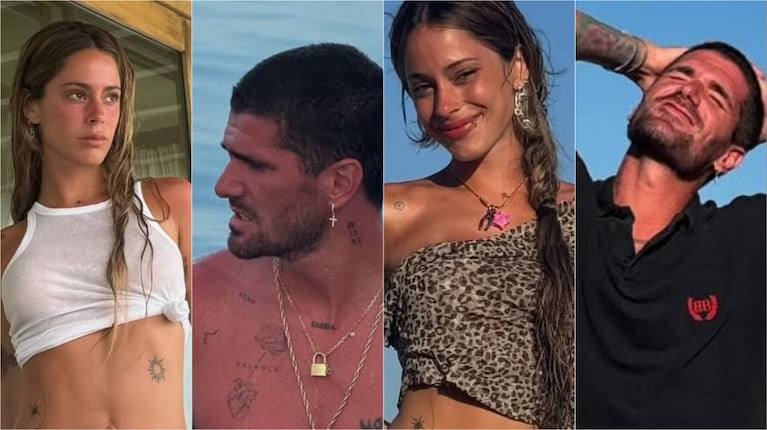 Tini Stoessel y Rodrigo de Paul. Fotos: Instagram @rodridepaul / @tinistoessel