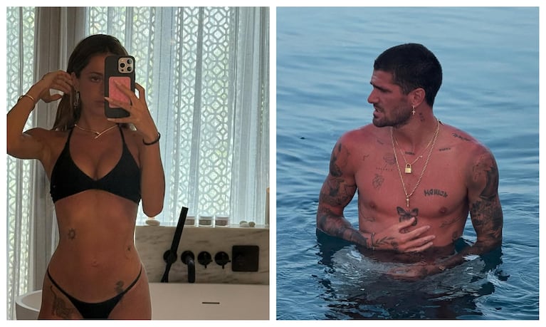 Tini Stoessel y Rodrigo de Paul, ¿juntos de vacaciones? Las coincidencias. | Créditos: Instagram @tinistoessel y @rodridepaul