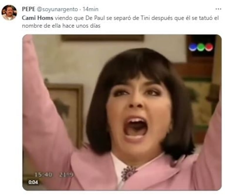 Tini Stoessel y Rodrigo de Paul se separaron y las redes se llenaron de memes