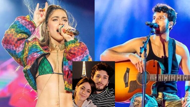 Tini Stoessel y Sebastián Yatra, cada vez más cerca: brillaron en el mismo festival y desataron los rumores de reconciliación.