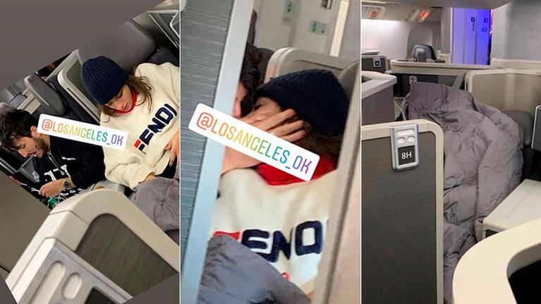 Tini Stoessel y Sebastián Yatra, romance confirmado: besos en el avión ¿y mimos debajo de la frazada?