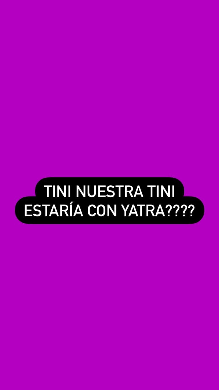 ¿Tini Stoessel y Sebastián Yatra se reconciliaron? Foto: Instagram Stories