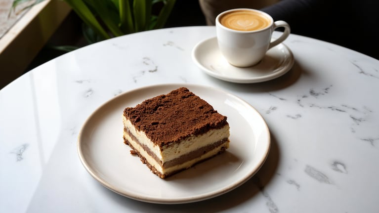 Tiramisú con un buen café, una combinación irresistible. Foto: Freepik.