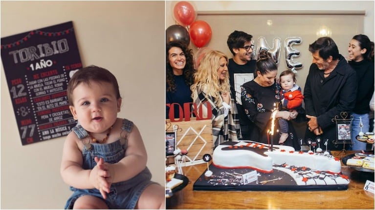 ¡Toda la familia unida! El cumpleaños rockero de 1 año de Toribio, el hijo de Juana Repetto: "Muy emocionante compartirlo con todos ellos" Foto: Instagram