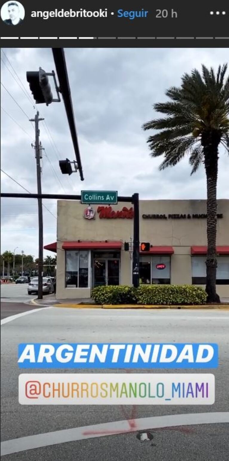 Toda la intimidad de los días de relax y playa de Ángel de Brito en Miami: "¡Vacaciones!"