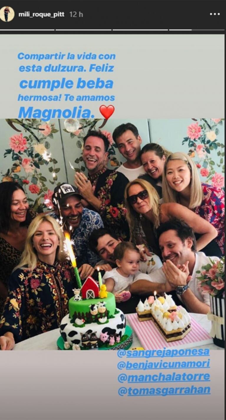 Toda la intimidad del cumple de Magnolia, la hija de la China Suárez y Benjamín Vicuña: baile, mimos y familia