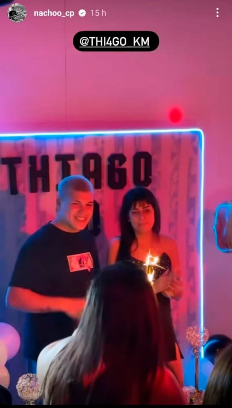 Toda la intimidad del cumpleaños de Thiago Medina junto a los ex Gran Hermano y el especial mensaje de Daniela Celis
