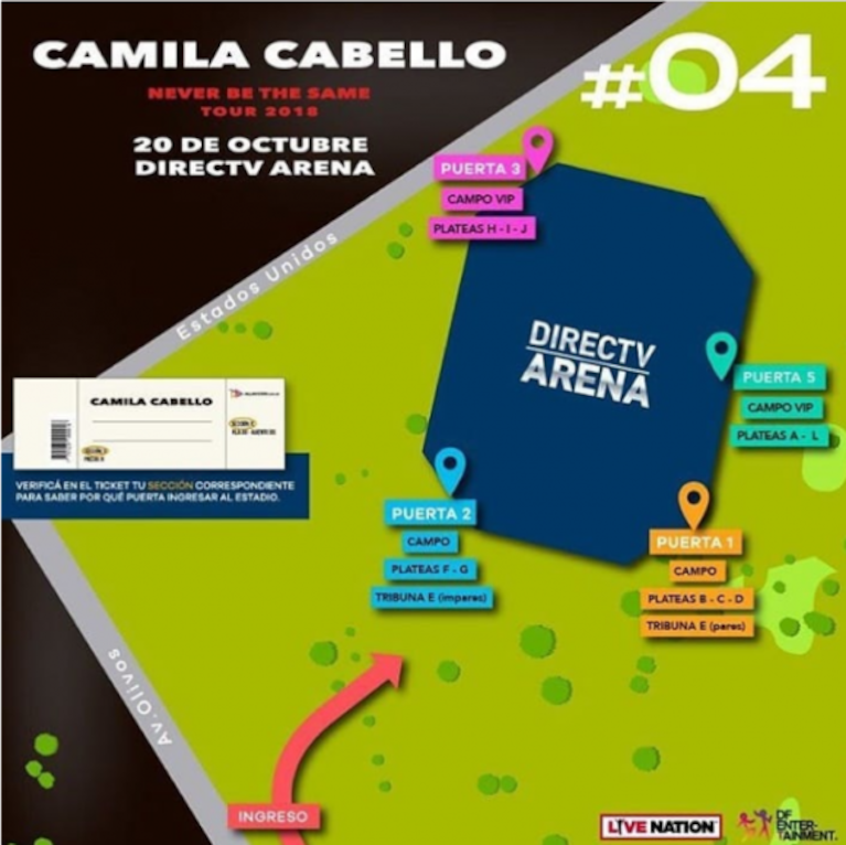 Todos los detalles del show de Camila Cabello: horarios, ingresos y últimos tickets disponibles