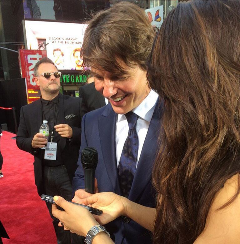 Tom Cruise, maravillado con la belleza de Jessica Cediel (Fotos: Instagram). 
